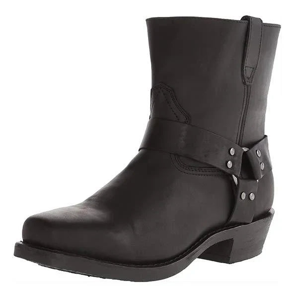 Eveloria Damen Westernstiefel Cowboy Leder Braun
