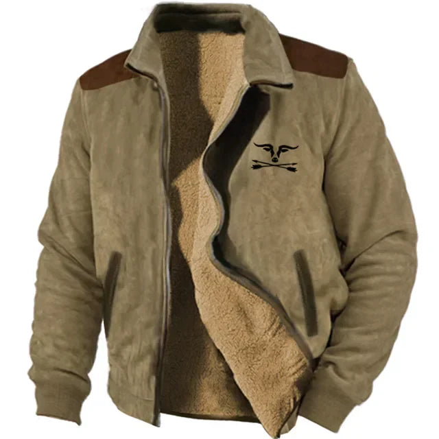 Eveloria Herren Fleecejacke Reißverschluss Komfortabel