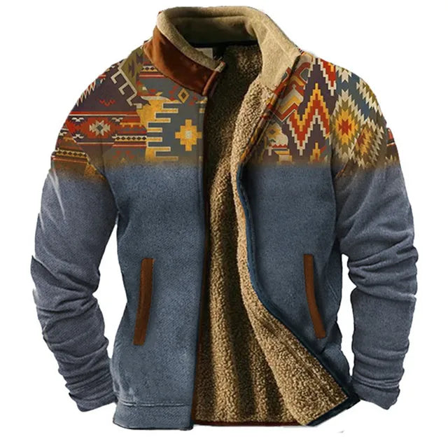 Eveloria Herren Fleecejacke Reißverschluss Komfortabel