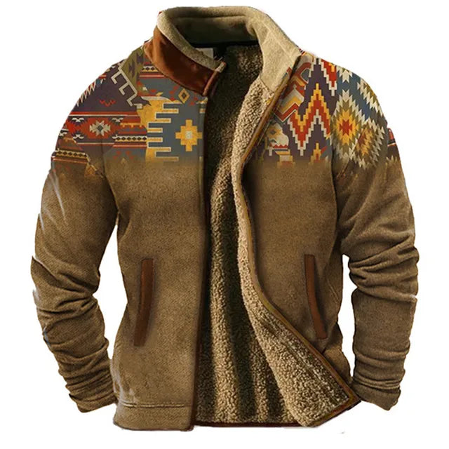 Eveloria Herren Fleecejacke Reißverschluss Komfortabel