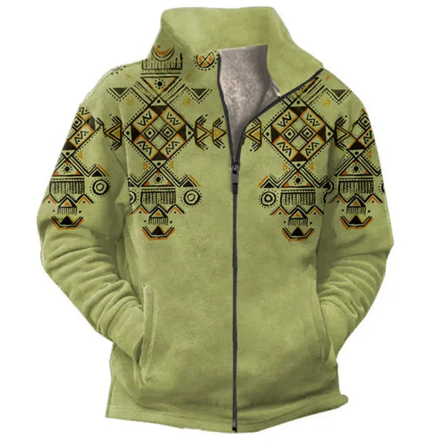 Eveloria Herren Fleecejacke Reißverschluss Komfortabel