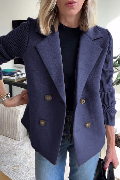 Damen Blazer Langärmelig Knopfleiste