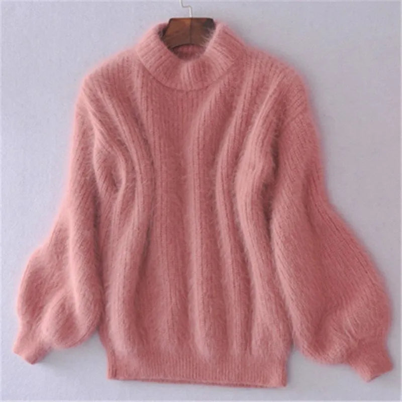 Damen Rollkragenpullover Strick