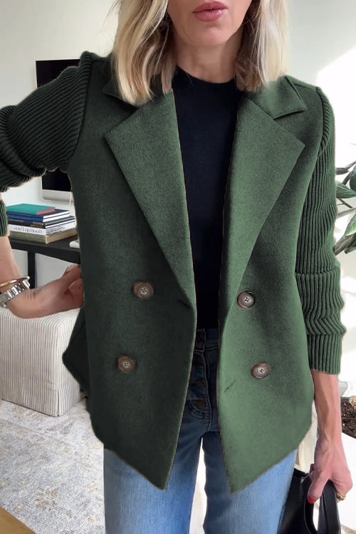 Damen Blazer Langärmelig Knopfleiste