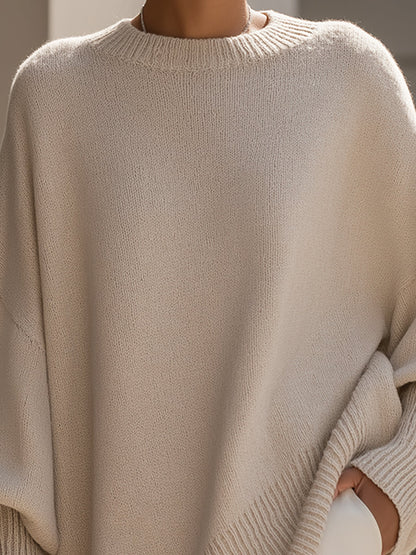 Damen Oversized Pullover Elegantes Design