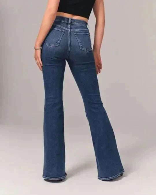 Eveloria Damen Bootcut Jeans Shaping Effekt