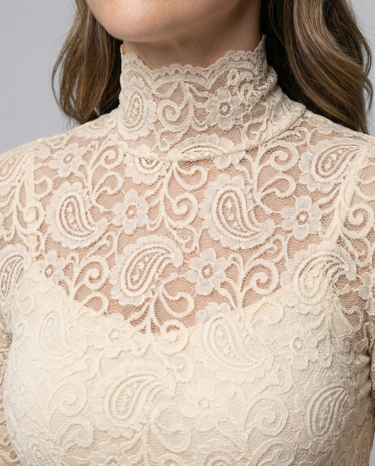 Damen Spitzenoberteil Elegantes Design