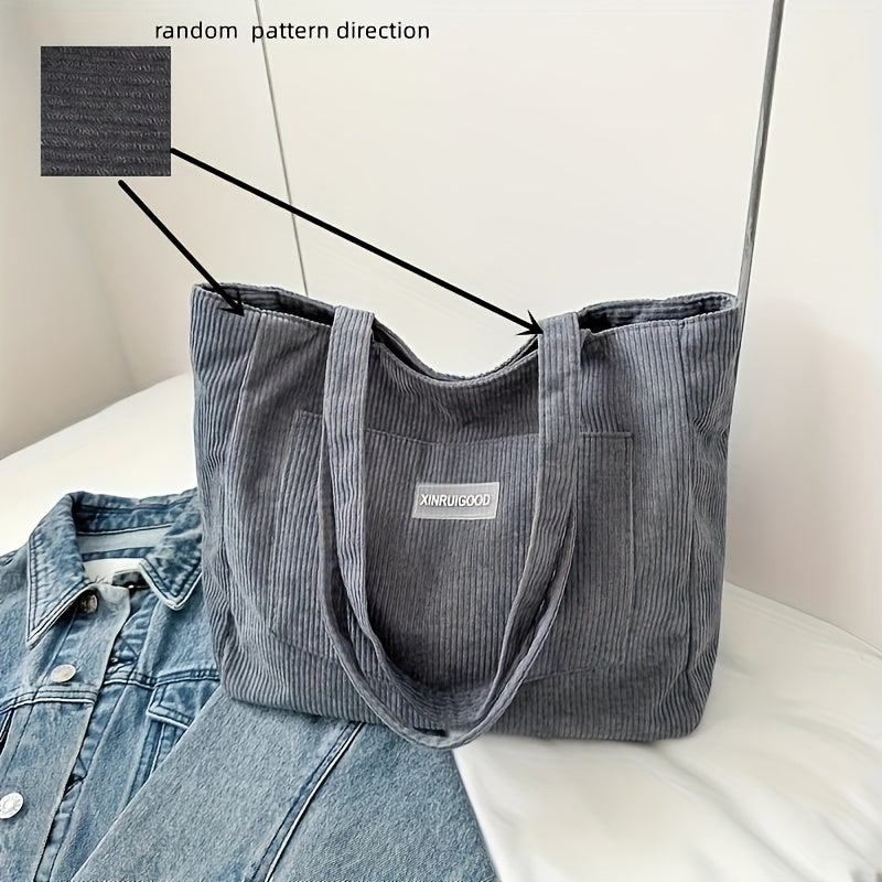 Eveloria Damen Cordtasche Elegant Braun