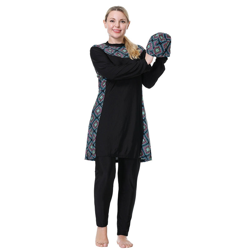 Eveloria Damen Burkini Badeanzug Große Größen