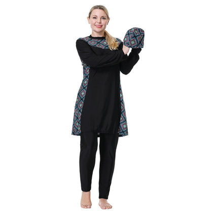 Eveloria Damen Burkini Badeanzug Große Größen