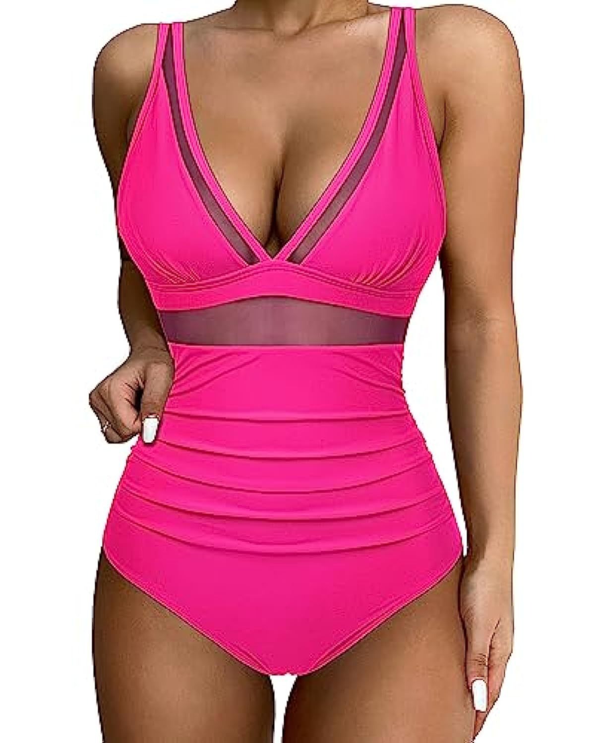 Eveloria Damen Einteiliger Badeanzug Hohe Taille