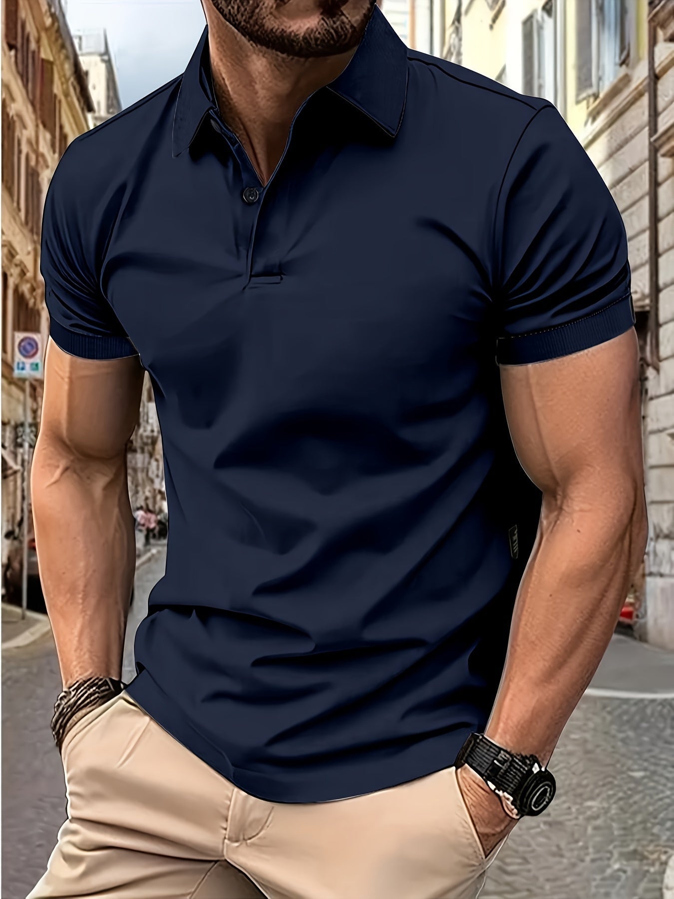 Eveloria Damen Kurzarm Polo Baumwolle Bequem Weiß