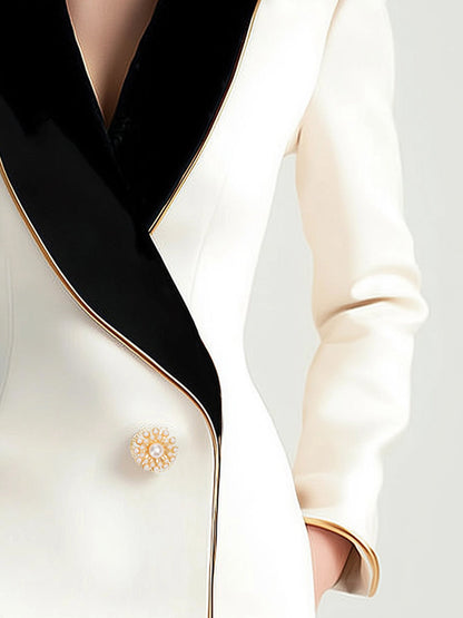 Damen Asymmetrischer Blazer Elegant Modern