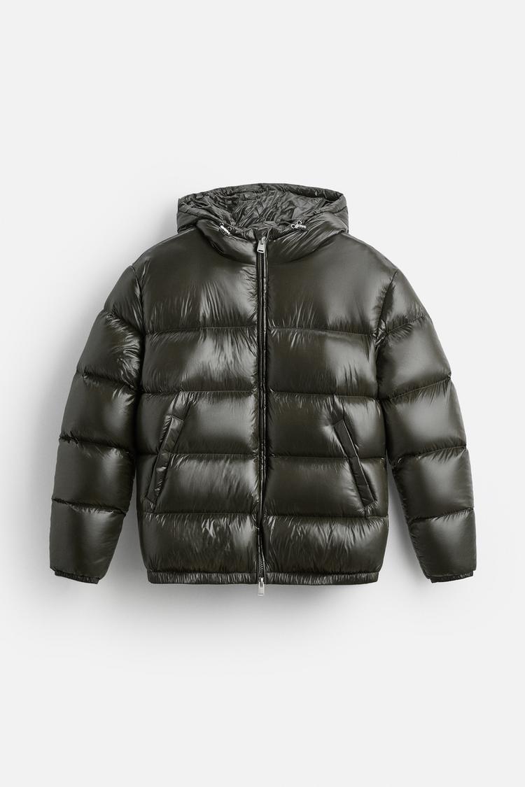 Herren Daunenjacke Kapuze Leicht Warm