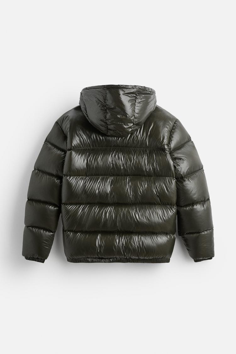 Herren Daunenjacke Kapuze Leicht Warm
