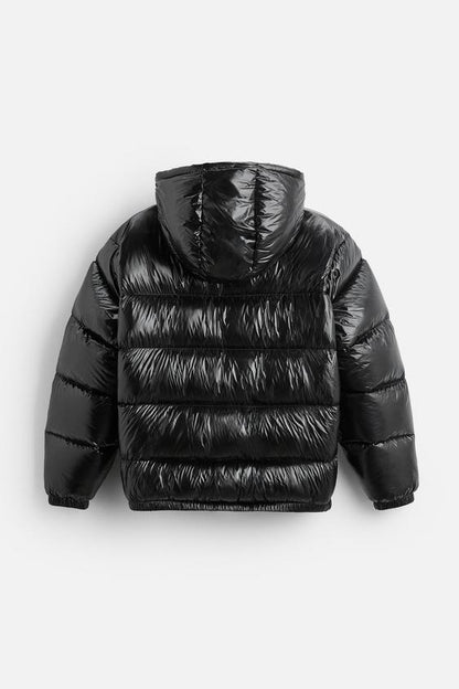 Herren Daunenjacke Kapuze Leicht Warm