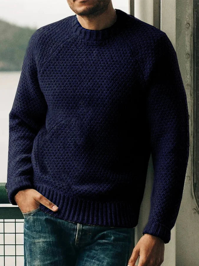 Eveloria Herren Pullover Klassisch Baumwolle
