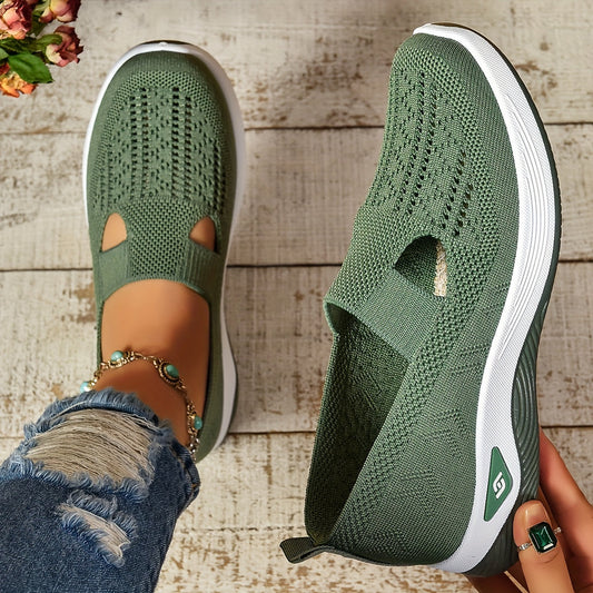 Eveloria Damen Slip-On Sneaker Atmungsaktives Material - Eveloria