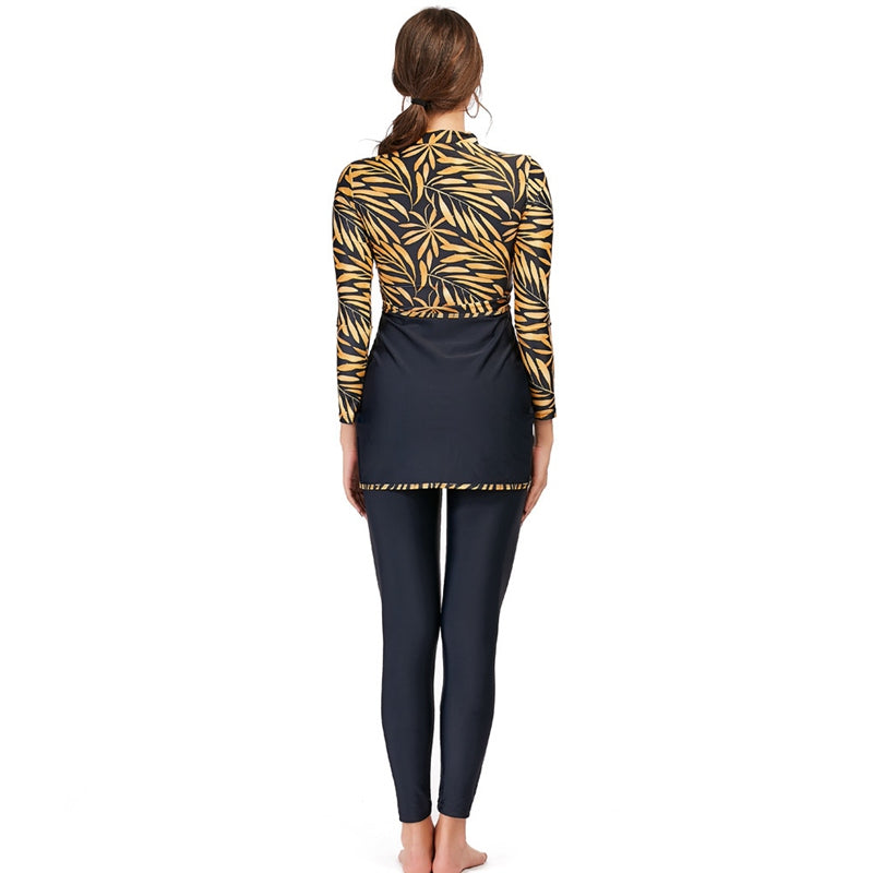Eveloria Damen Burkini 3-teiliges Badeoutfit - Eveloria