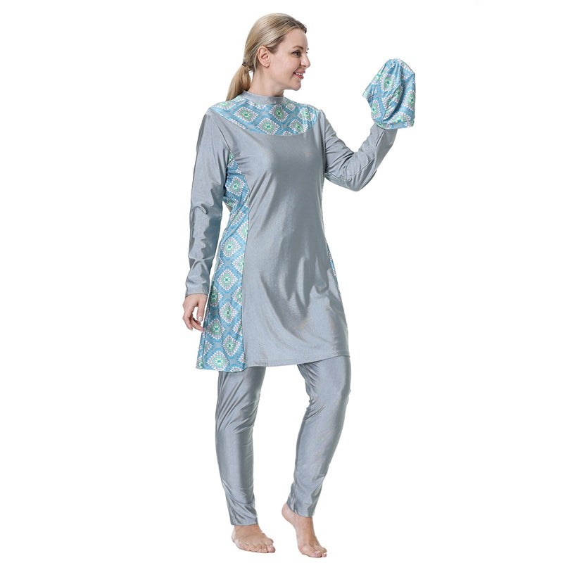 Eveloria Damen Burkini Badeanzug Große Größen