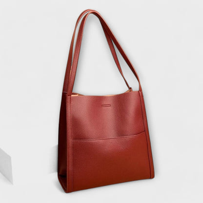 Damenhandtasche Strukturiert Schwarz - Eveloria