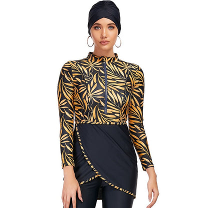 Eveloria Damen Burkini 3-teiliges Badeoutfit
