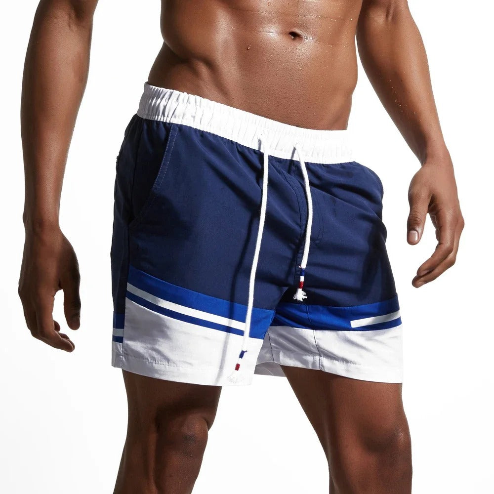 Eveloria Herren Badeshorts Schnelltrocknend Farbblock Design