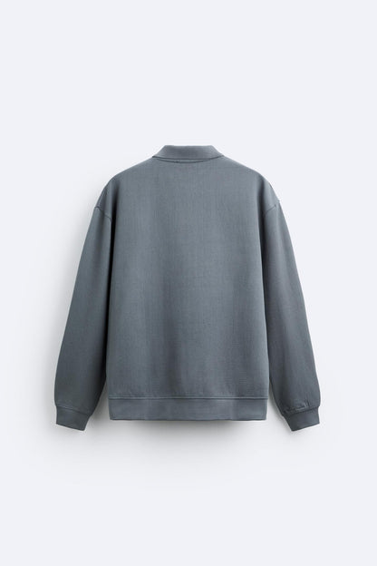 Beiger Pullover Polokragen Lässig Eleganz