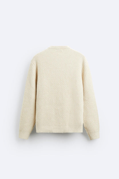 Klassischer Damen Grobstrickpullover Maxikomfort