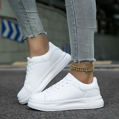 Damen Sneakers Weiße Casual Schuhe