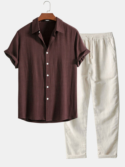 Eveloria Herren Sommeranzug Set