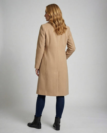 Damen Wollmantel Slim Fit Winter