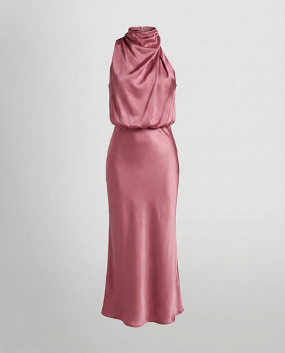 Eveloria Damen Abendkleid Lang Glänzend Elegant