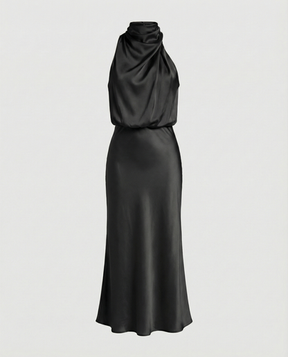 Eveloria Damen Abendkleid Lang Glänzend Elegant