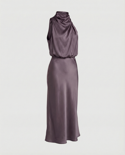 Eveloria Damen Abendkleid Lang Glänzend Elegant