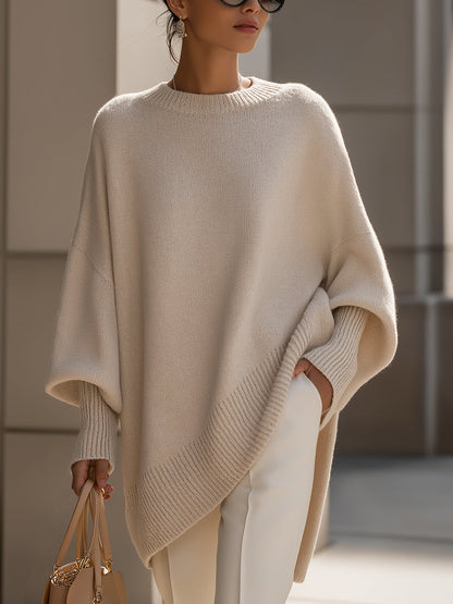 Damen Oversized Pullover Elegantes Design - Eveloria