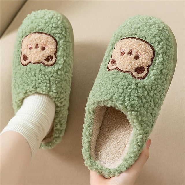Eveloria Damen Flauschige Tierpantoffeln