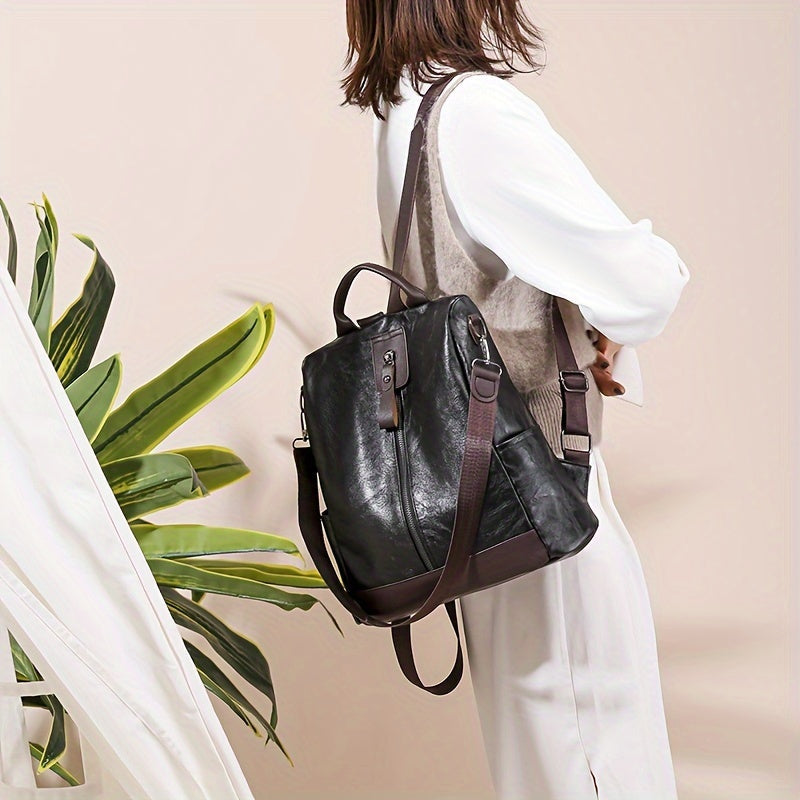 Eveloria Damen Rucksack Veganer Anti-Diebstahl Stadt-Backpack