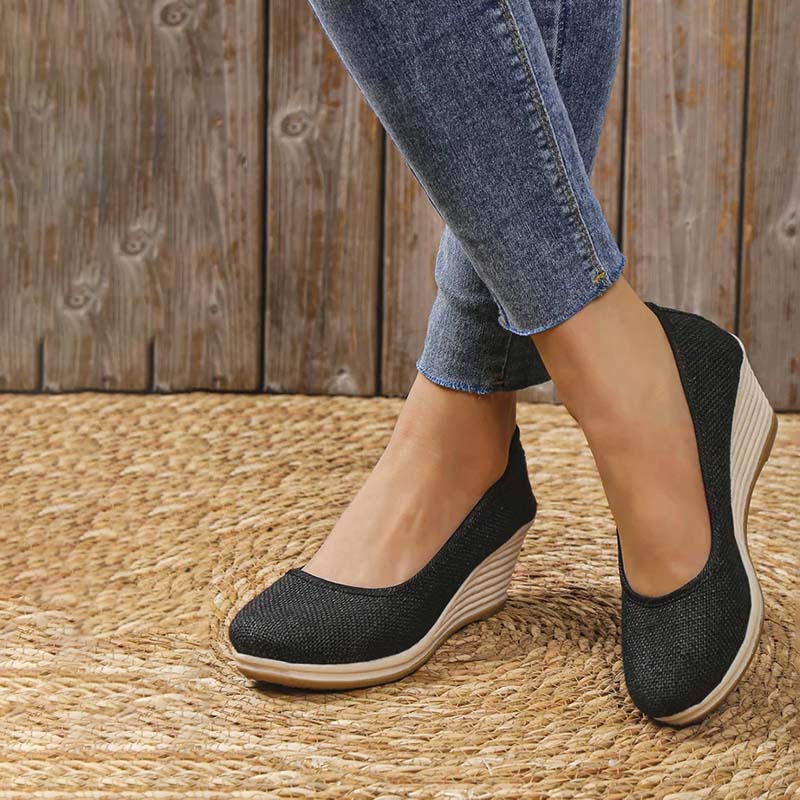 Eveloria Damen Keilschuhe Lässig