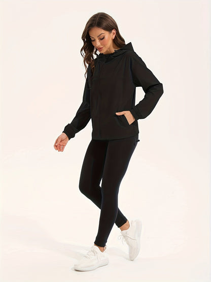 Damen Sportjacke Wasserdicht Kapuze