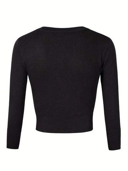 Eveloria Damen Bolerojacke Knopfverschluss - Eveloria