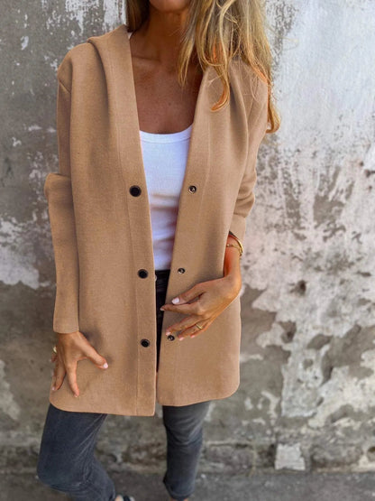 Eveloria Damen Cardigan Mit Kapuze Lässig