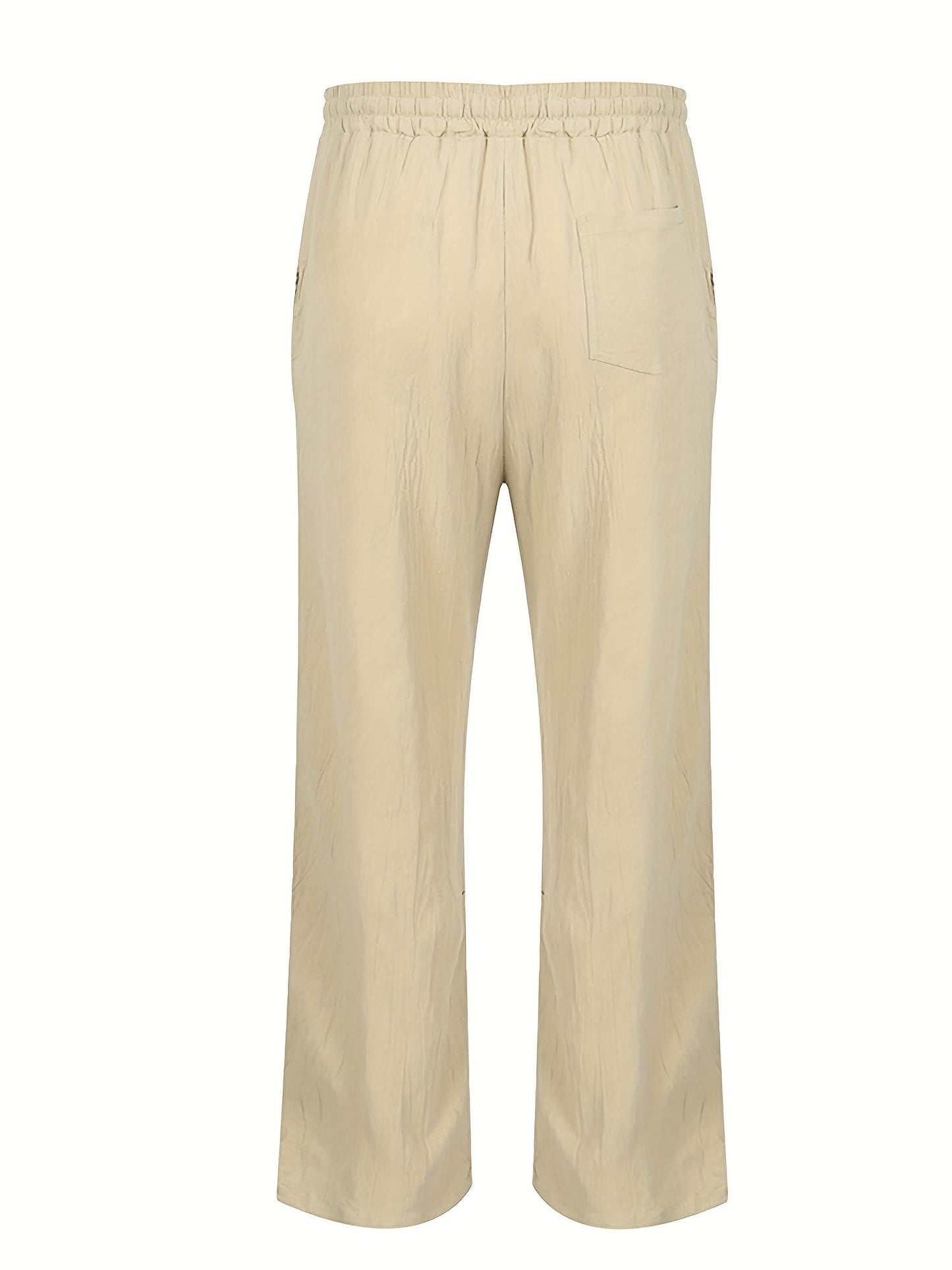 Herren Leinenhose Komfort Lang