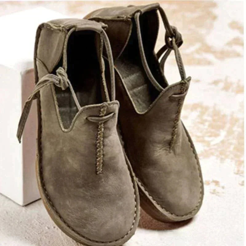 Damen Slip-On Schuhe Robust Beige