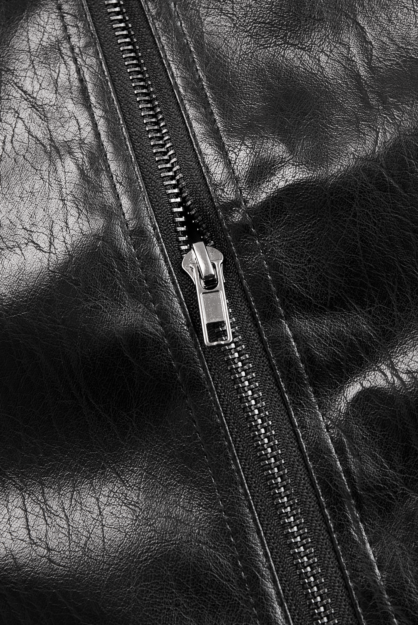 Damen Lederjacke Figurbetont Elegant