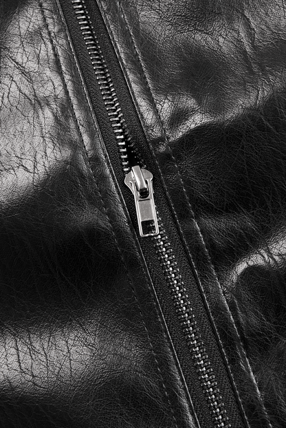 Damen Lederjacke Figurbetont Elegant