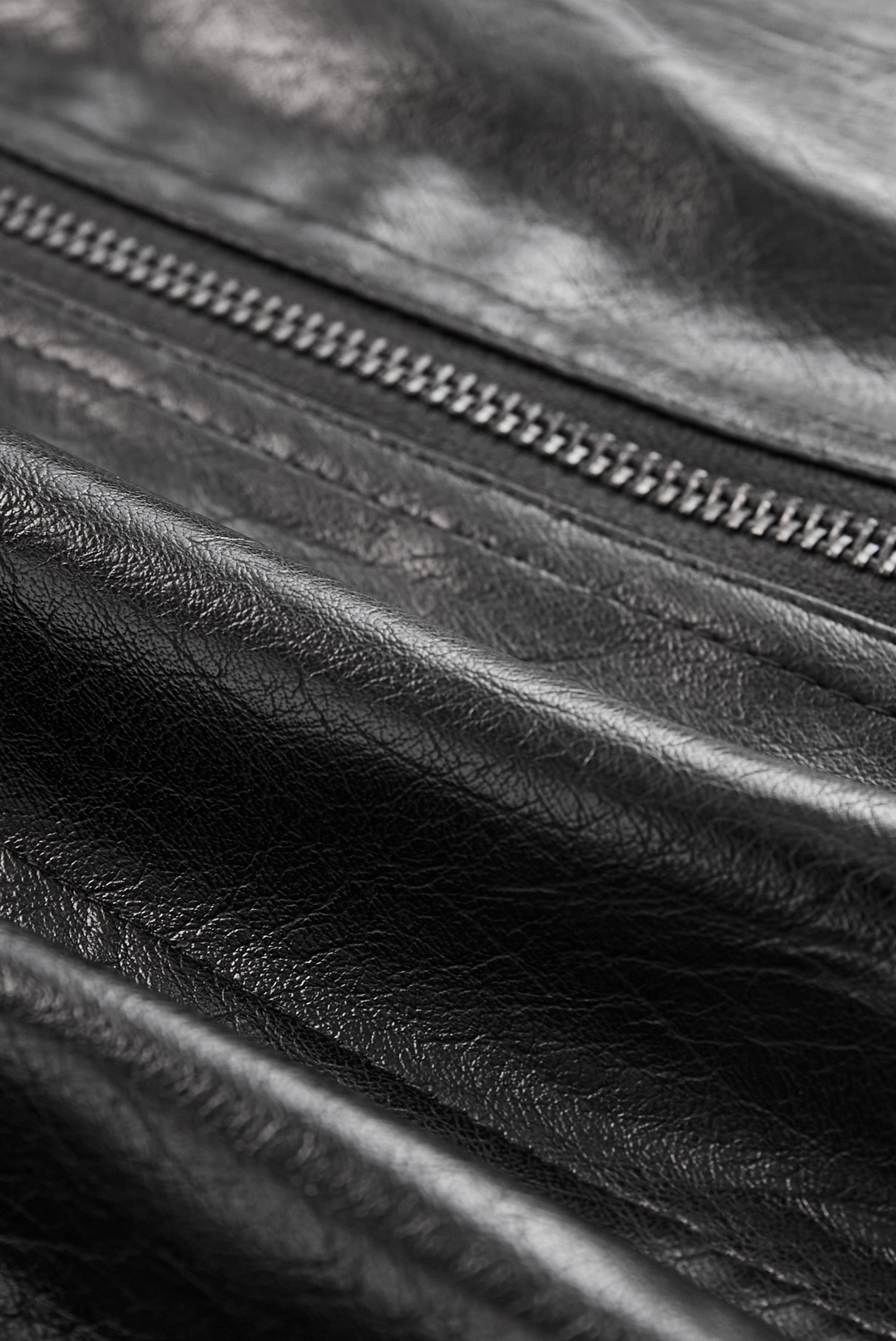 Damen Lederjacke Figurbetont Elegant