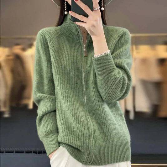 Damen Klassische Strickjacke Langarm - Eveloria
