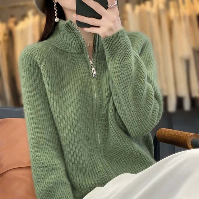 Damen Klassische Strickjacke Langarm
