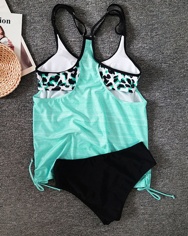 Eveloria Damen Tankini Leopardenmuster - Eveloria